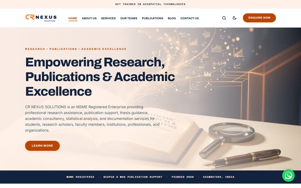 CR Nexus Solutions home page