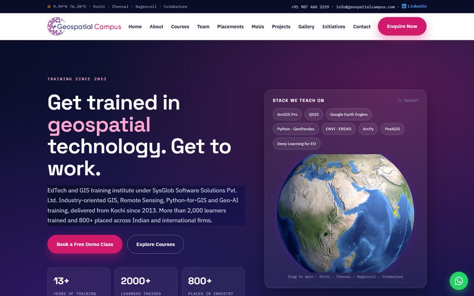 Geospatial Campus home page